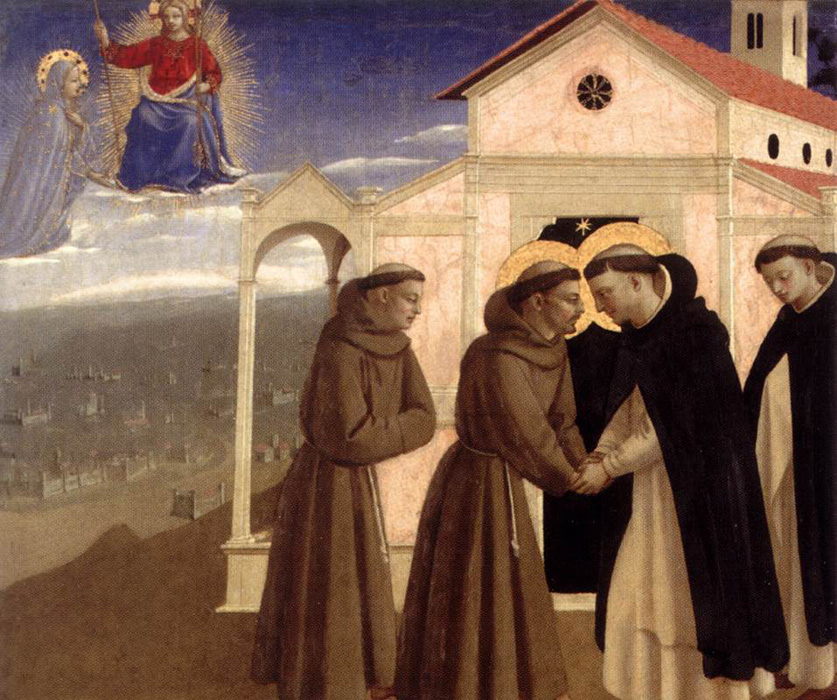 meeting of saint francis and saint dominic]